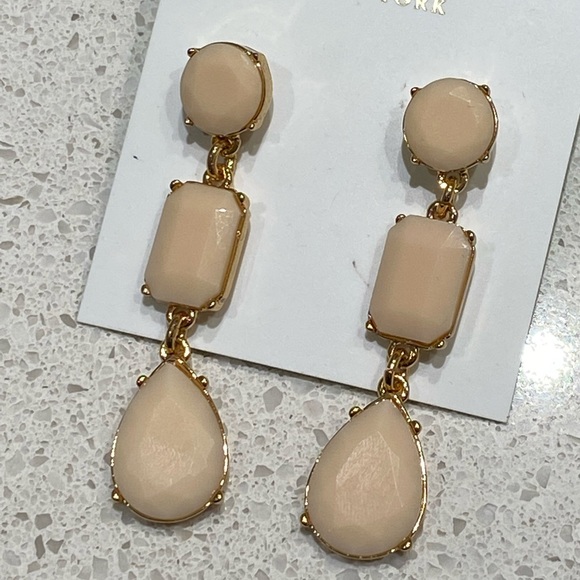 BRAND NEW Kate Spade pale pink/gold drop earrings - Picture 5 of 5